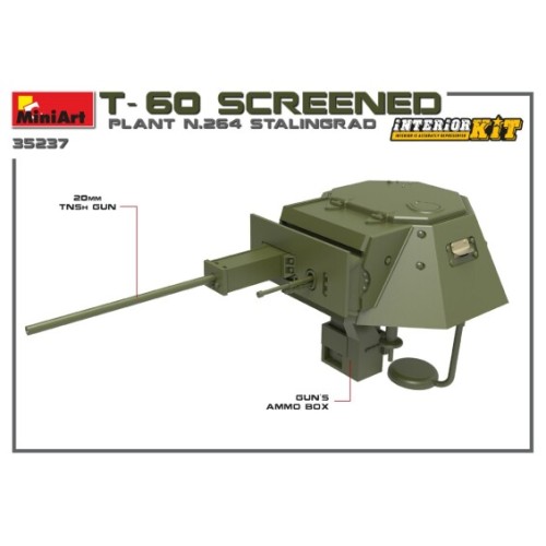 Легкий танк Т-60, экранированный, с интерьером