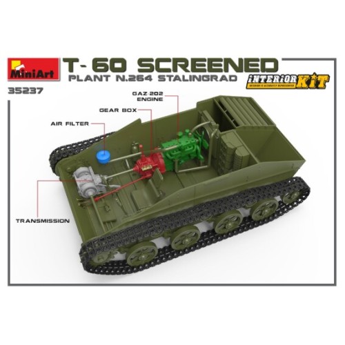 Легкий танк Т-60, экранированный, с интерьером
