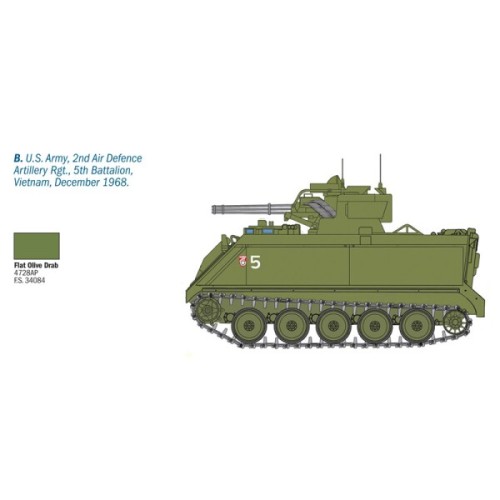 Збірна модель 1:35 Система ППО VADS Vulcan Italeri 6560