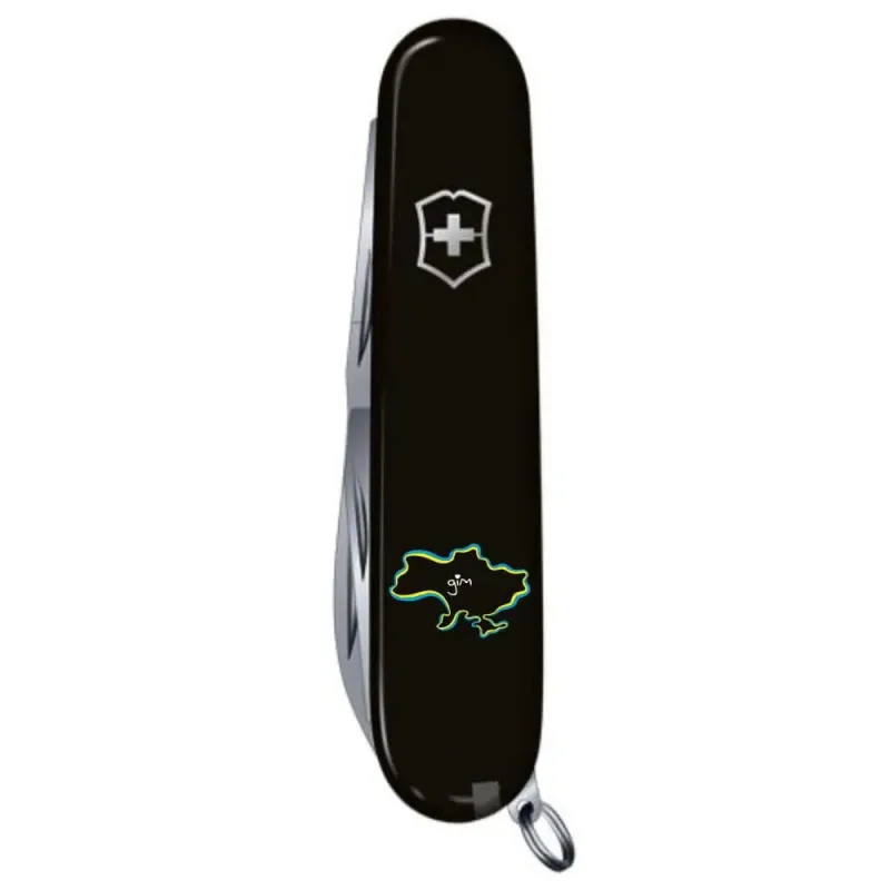 Складаний ніж Victorinox CLIMBER UKRAINE Кордони України + Дім 1.3703.3_T1290u