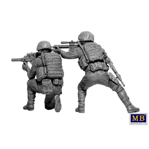 Збірна модель 1:35 фігури Українські сили спеціальних операцій. Снайперська група MasterBox 35235
