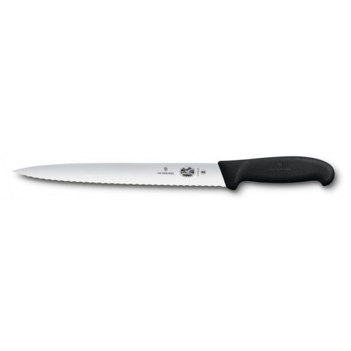 Ніж для нарізки Victorinox FIBROX 25см хвил чорн 5.4433.25