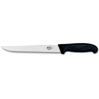 Ніж для нарізки Victorinox FIBROX Flexible 20см хвил чорн 5.2833.20