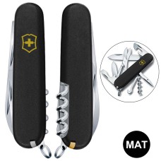 Складаний ніж Victorinox CLIMBER MAT чорний матовий лак з жовт.лого 1.3703.3.M0008p