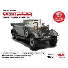 Модель для складання у масштабі 1:72 — німецький штабний автомобіль G4 (випущений у 1935 р.) ICM 72471