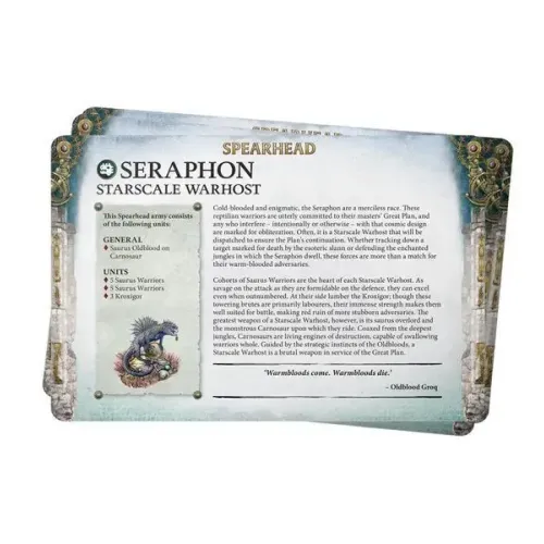 Карти AGE OF SIGMAR: FACTION PACK: SERAPHON (ENG)