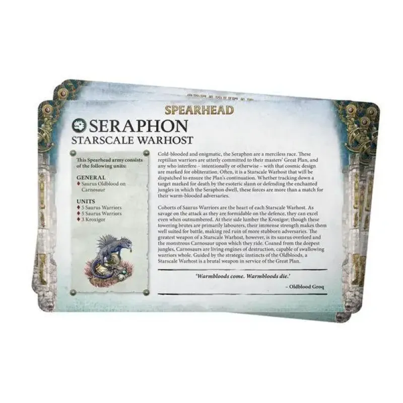Карти AGE OF SIGMAR: FACTION PACK: SERAPHON (ENG)