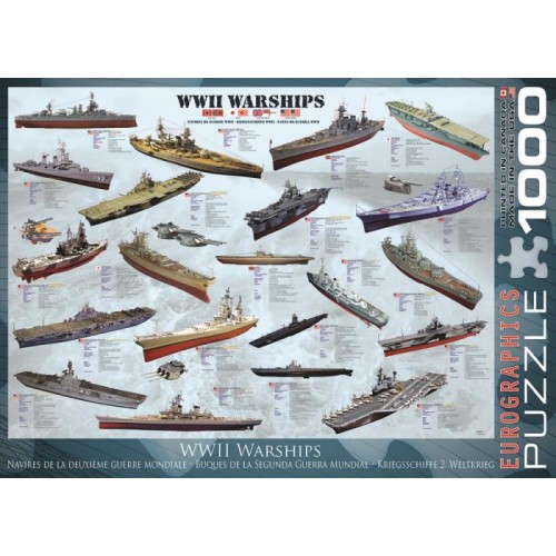2D Пазли Пазл Eurographics Кораблі другої світової війни, 1000 елементів