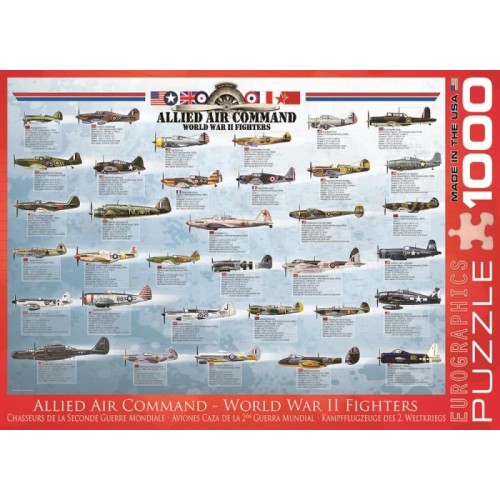 2D Пазли Пазл Eurographics Винищувачі Другої світової війни, 1000 елементів