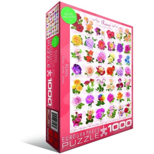 2D Пазли Пазл Eurographics Троянди, 1000 елементів
