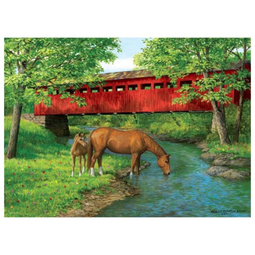 2D Пазли Пазл Eurographics Міст в лісі. Персіс Вейрс, 1000 елементів