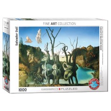Пазл Eurographics Лебеді, які відображаються у слонах. Сальвадор Далі. 1000 елементів