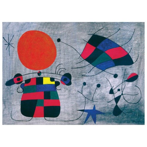 2D Пазли Пазл Eurographics Посмішка з яскравих крил. Жоан Міро, 1000 елементів