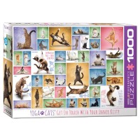 Пазл Eurographics Йога. Кішки. 1000 елементів