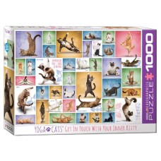 Пазл Eurographics Йога. Кішки. 1000 елементів