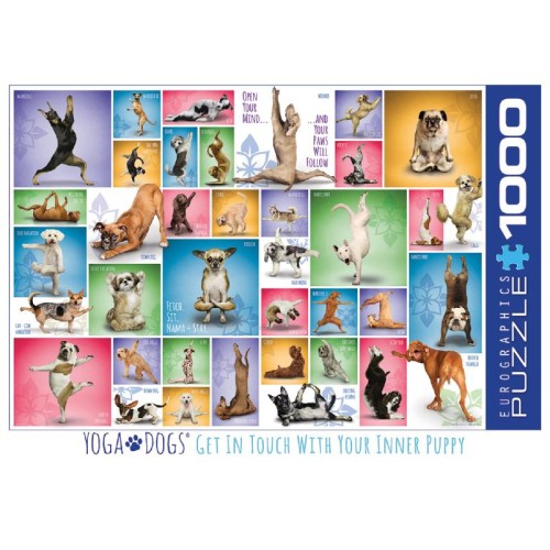 2D Пазли Пазл Eurographics Йога. Собаки. 1000 елементів