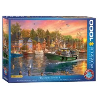 Пазл Eurographics Захід в гавані. Домінік Девісон, 1000 елементів