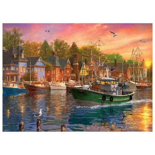2D Пазли Пазл Eurographics Захід в гавані. Домінік Девісон, 1000 елементів