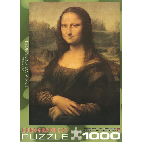 2D Пазли Пазл Eurographics Мона Ліза Леонардо Да Вінчі, 1000 елементів