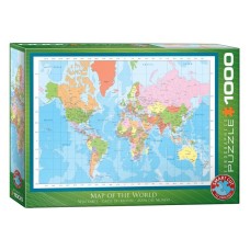 Пазл Eurographics Мапа світу, 1000 елементів