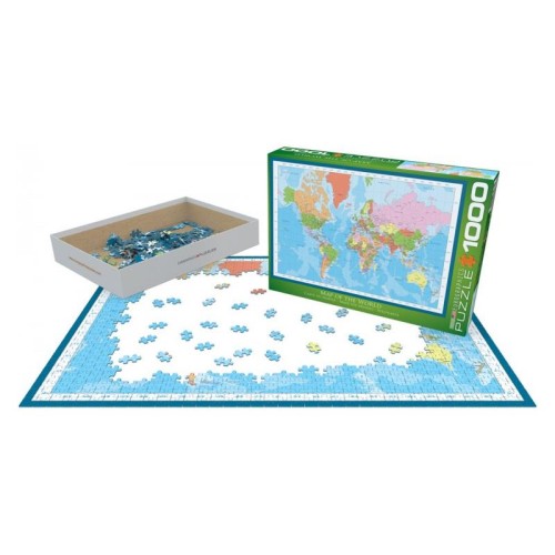 2D Пазли Пазл Eurographics Мапа світу, 1000 елементів