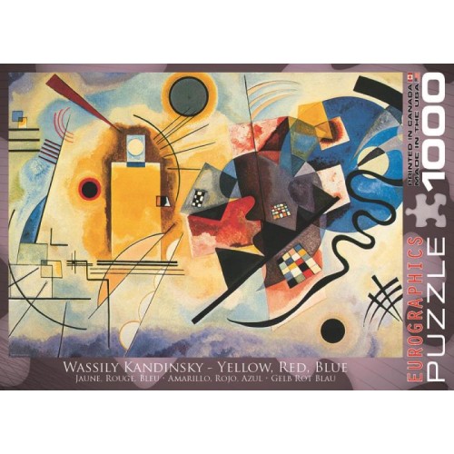 2D Пазли Пазл Eurographics Жовто-червоно-блакитний Василь Кандінський, 1000 елементів
