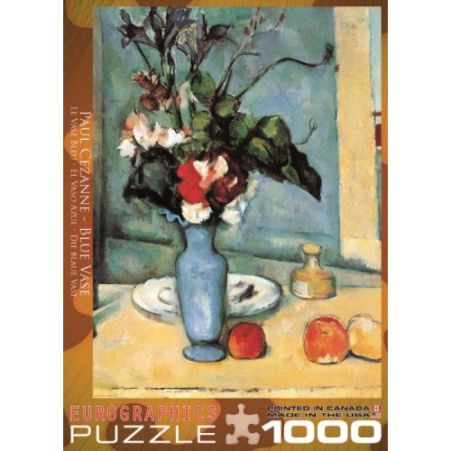 2D Пазли Пазл Eurographics Блакитна ваза Поль Сезанн, 1000 елементів