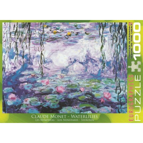 2D Пазли Пазл Eurographics Водяні лілії Клод Оскар Моне, 1000 елементів