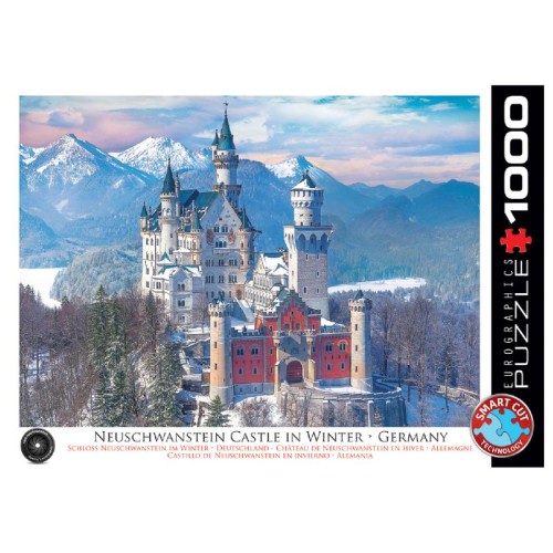 2D Пазли Пазл Eurographics Нойшванштайн взимку 1000 елементів