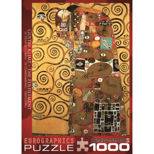 2D Пазли Пазл Eurographics Обійми Густав Клімт, 1000 елементів