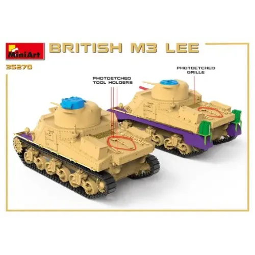 Бронетехника и артиллерия Танк M3 Lee британской армии