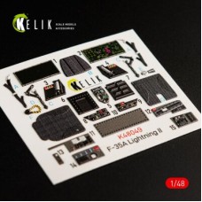 F-35A "Lightning II" 3D декаль интерьер для комплекта Meng 1:48 КЕЛИК K48049