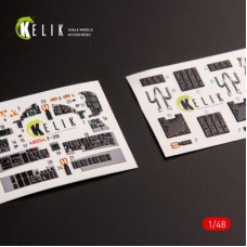 JASDF F-2B 3D декаль интерьер для комплекта Hasegawa 1:48 КЕЛИК K48054