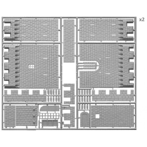 Будівлі та елементи Збірна модель 1:72 Набір Штурм середньовічної фортеці MiniArt 72033