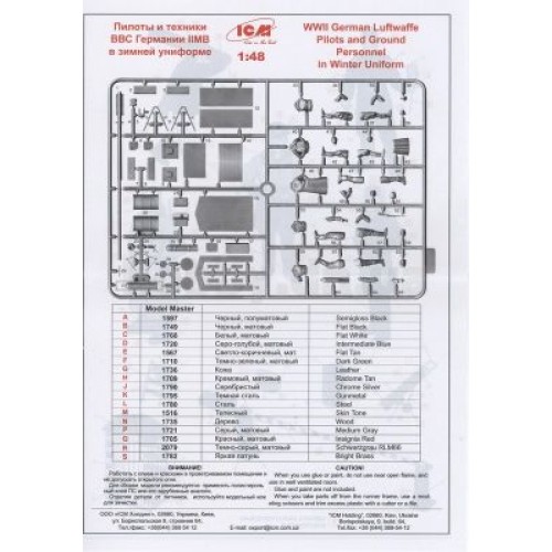 Фигуры и миниатюры Немецкие пилоты и наземный перс. Люфтваффе II МВ в зимней униформе