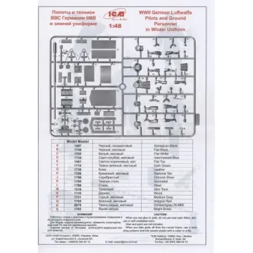 Фигуры и миниатюры Немецкие пилоты и наземный перс. Люфтваффе II МВ в зимней униформе