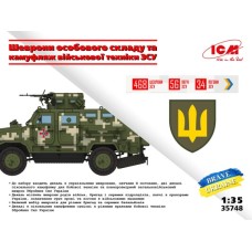 Шевроны личного состава и камуфляж военной техники ВСУ ICM 35748