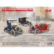 Збірна модель 1:24 Набір з трьох автомобілів Багатолика «Бляшанка Ліззі» ICM DS2402