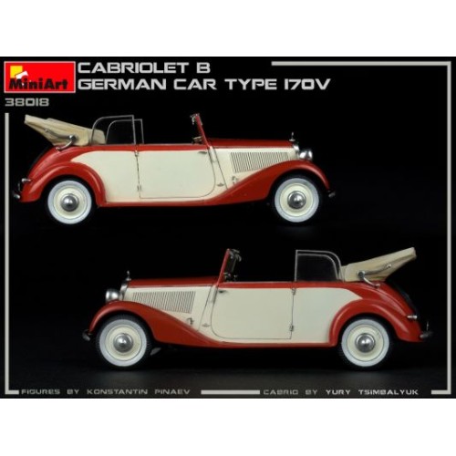 Авто-мото Сборная модель 1:35 Немецкий автомобиль Кабриолет “Б” тип 170Б Миниарт 38018