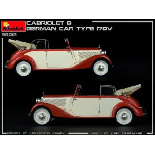 Авто-мото Сборная модель 1:35 Немецкий автомобиль Кабриолет “Б” тип 170Б Миниарт 38018