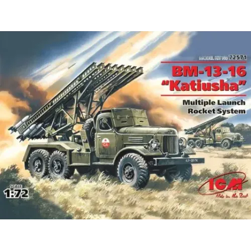 Бронетехніка та артилерія ICM72571 БМ-13-16 Радянська реактивна система залпового вогню