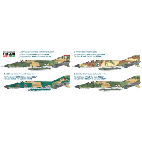 Сборная модель самолета Сборная модель 1:48 Самолет Ф-4E Фантом II Италери 2770 1:48