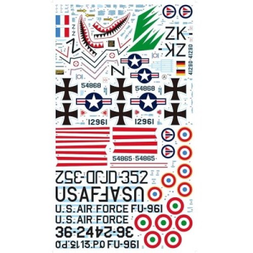 Сборная модель самолета Сборная модель 1:32 Самолет F-86K "Sabre Dog" Зими KH32008 1:32