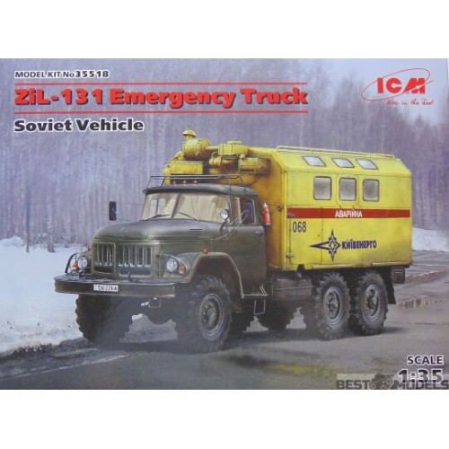 Авто-мото Збірна модель 1:35 Радянський автомобіль технічної допомоги ЗІЛ-131 ICM 35518