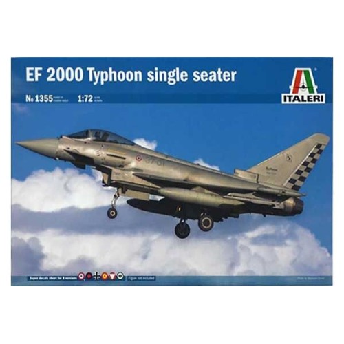 Збірна модель літака Збірна модель 1:72 Літак EF 2000 Typhoon (one seater) Italeri 1355 1:72