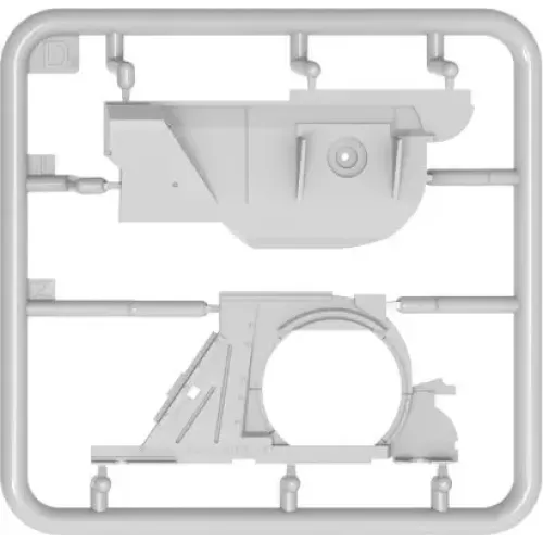 Наборы деталировки Сборная модель 1:35 Комплект трансмиссии для Т-55:Т-55А МиниАрт 37073