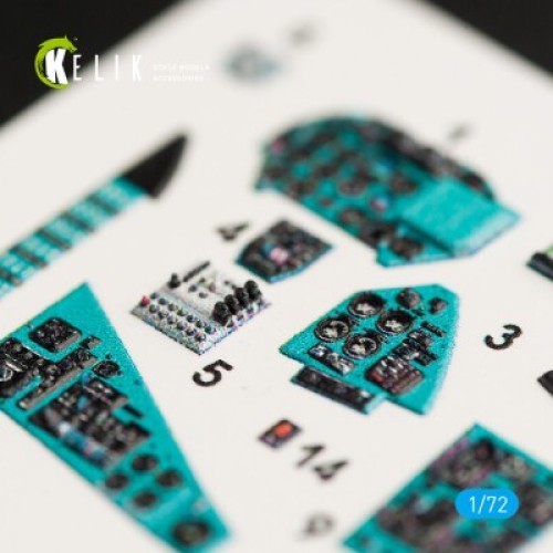 Декали MI-24P 3D декаль интерьер для комплекта Zvezda 1:72 КЕЛИК K72009