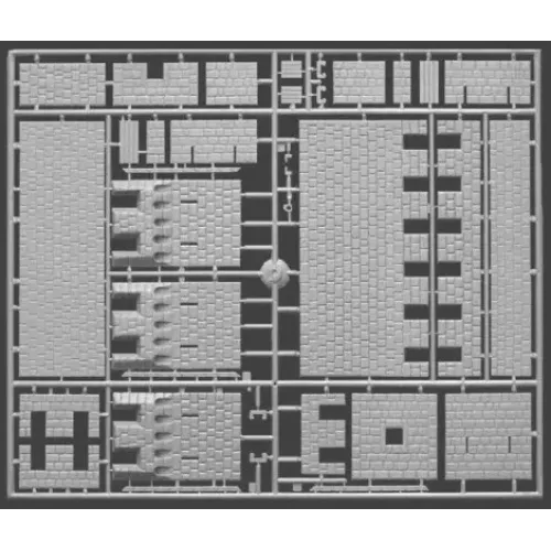 Строения и элементы Сборная модель 1:72 Средневековый замок МиниАрт 72005