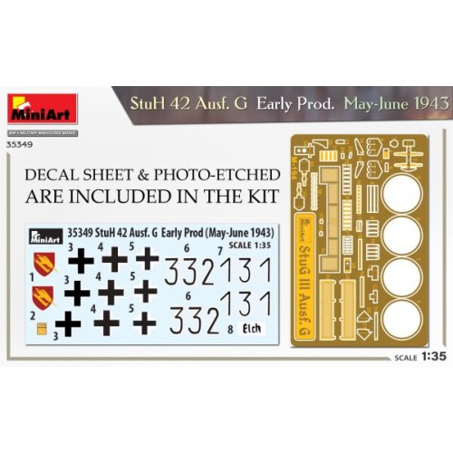 Бронетехника и артиллерия САУ StuH 42 Ausf. G Раннего выпуска (май-июнь 1943)