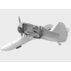 Збірна модель літака Збірна модель 1:32 Радянський винищувач Полікарпів I-153 "Чайка", ICM32010 1:32